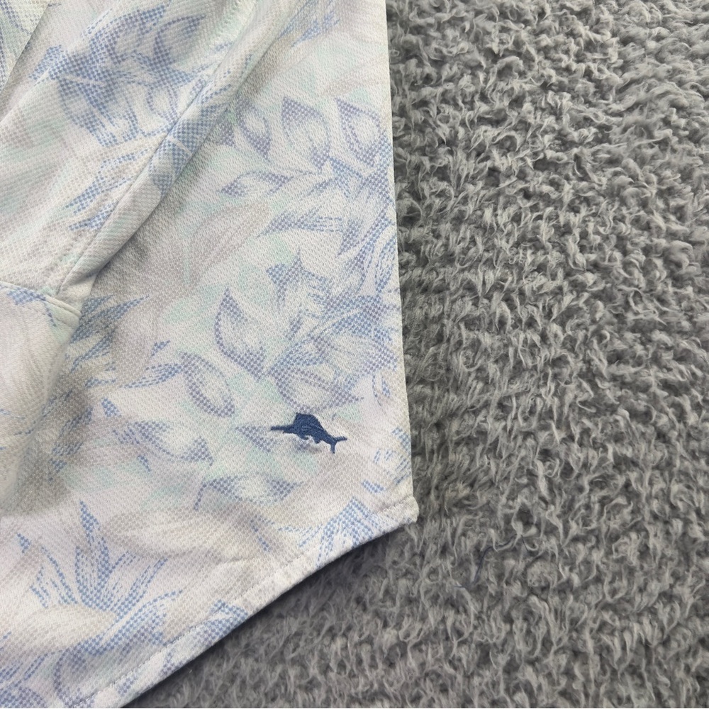 Tommy Bahama The San Lucio Stretch Shirt Mens XXL White Floral Button IslandZone - Picture 9 of 11